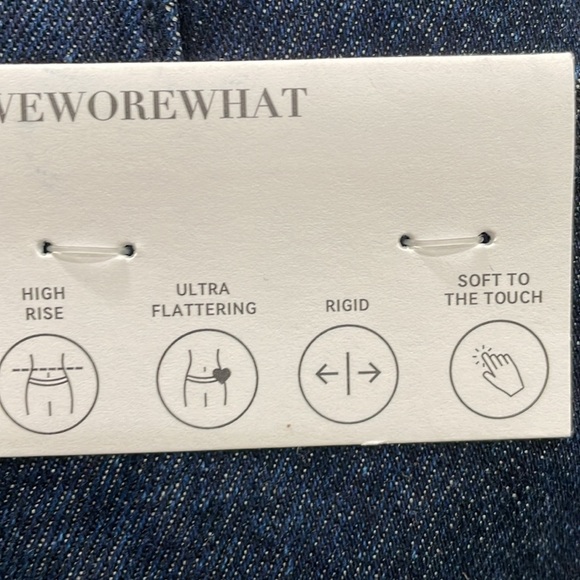 HOT DEAL NWT Denim Midi Pencil Skirt with Front Slit Sz L very slim fit - Picture 7 of 8